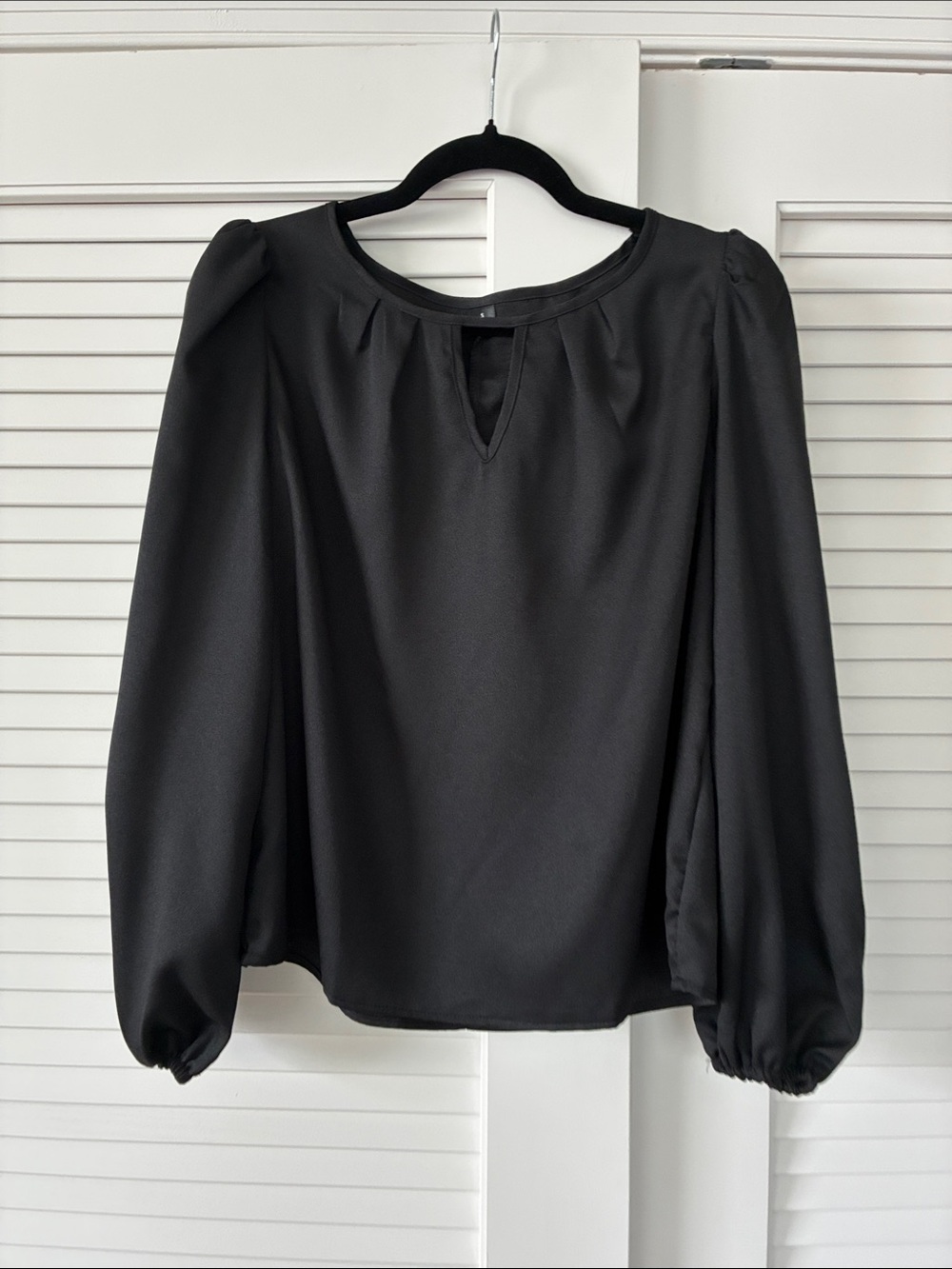 Classic Black Long-Sleeve Women's Top